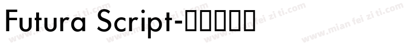 Futura Script字体转换